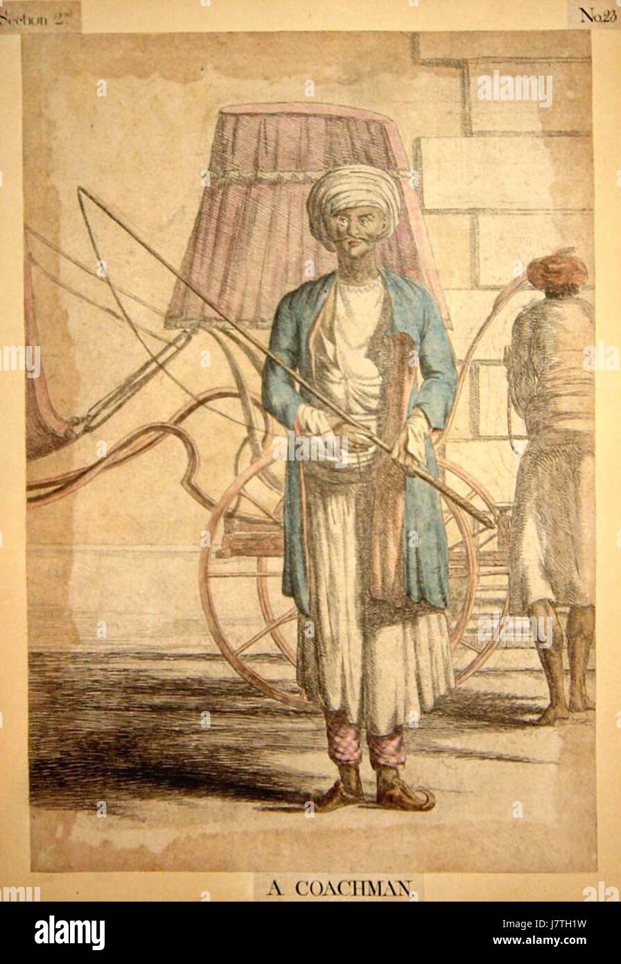 Cocchiere Foto Stock