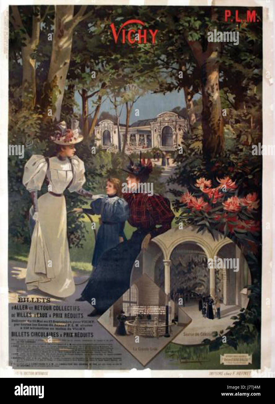 Affiche PLM Vichy Foto Stock