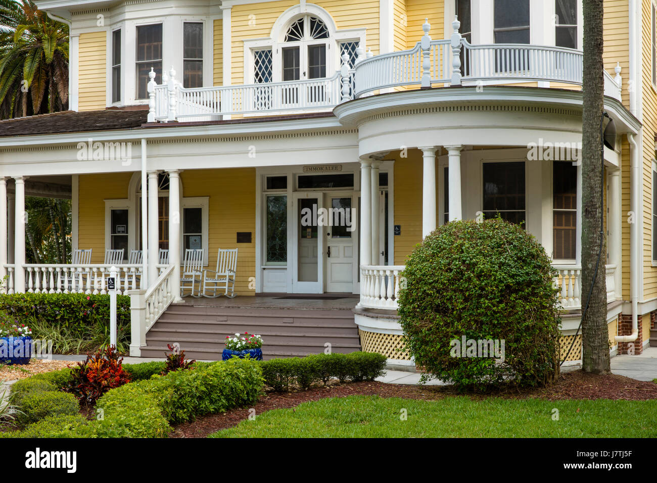 Burroughs storico Home (b. 1901), home il naturalista John Burroughs - ora un museo e luogo di ritrovo per eventi, Fort Myers, Florida, Stati Uniti d'America Foto Stock