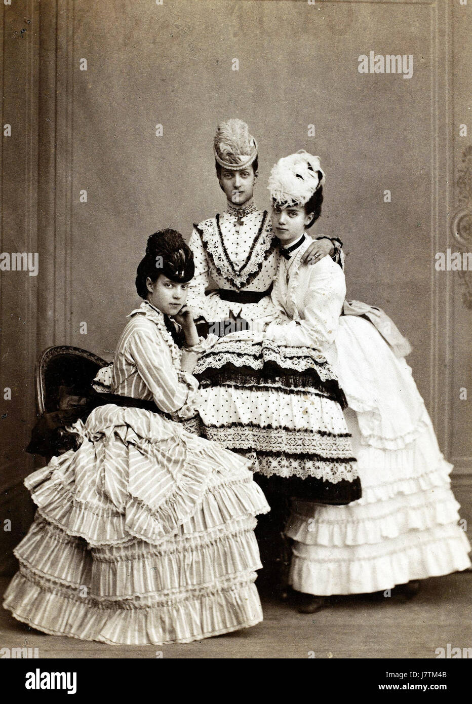 Maria, Alexandra e Thyra di Danimarca Foto Stock