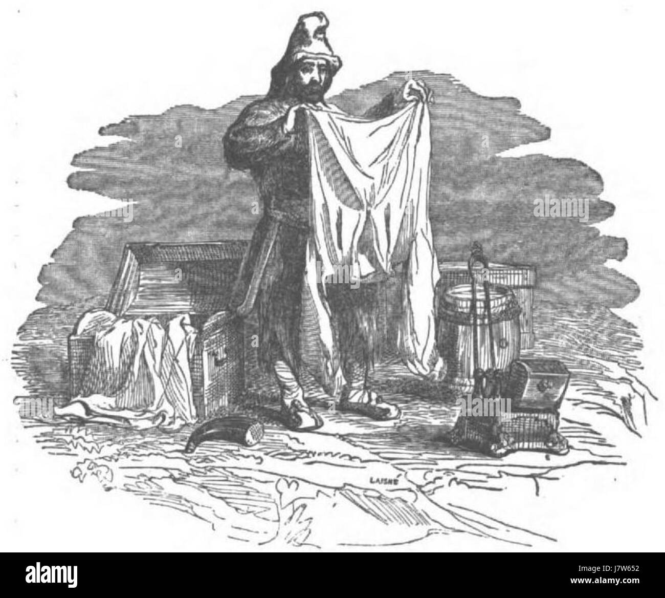 *Avventura di Robinson Crusoe* è un'edizione italiana del famoso romanzo *Robinson Crusoe* di Daniel Defoe. Racconta la storia di un uomo bloccato su un'isola, che lotta per la sopravvivenza e trova l'autosufficienza. Foto Stock