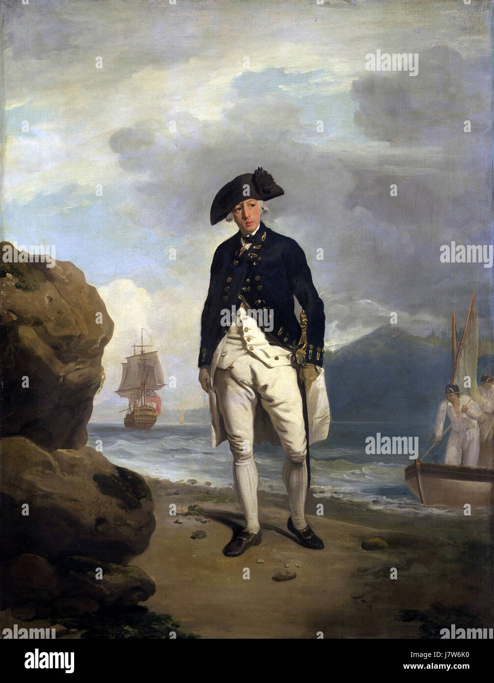 Arthur Phillip fu il primo governatore del nuovo Galles del Sud, in Australia, e giocò un ruolo chiave nella prima colonizzazione del continente. Foto Stock