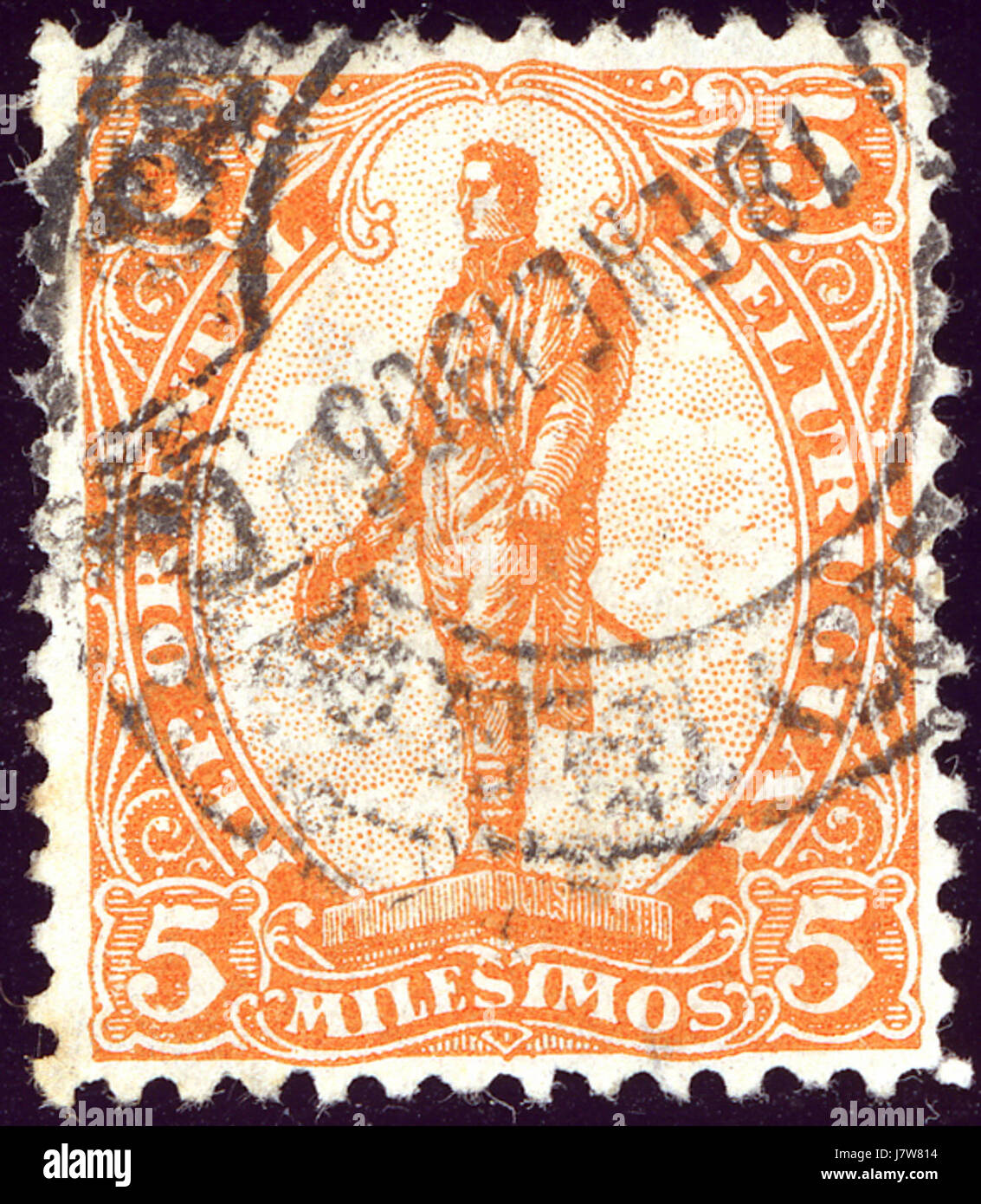 1905 Uruguay 5m Artigas Mi157a Foto Stock