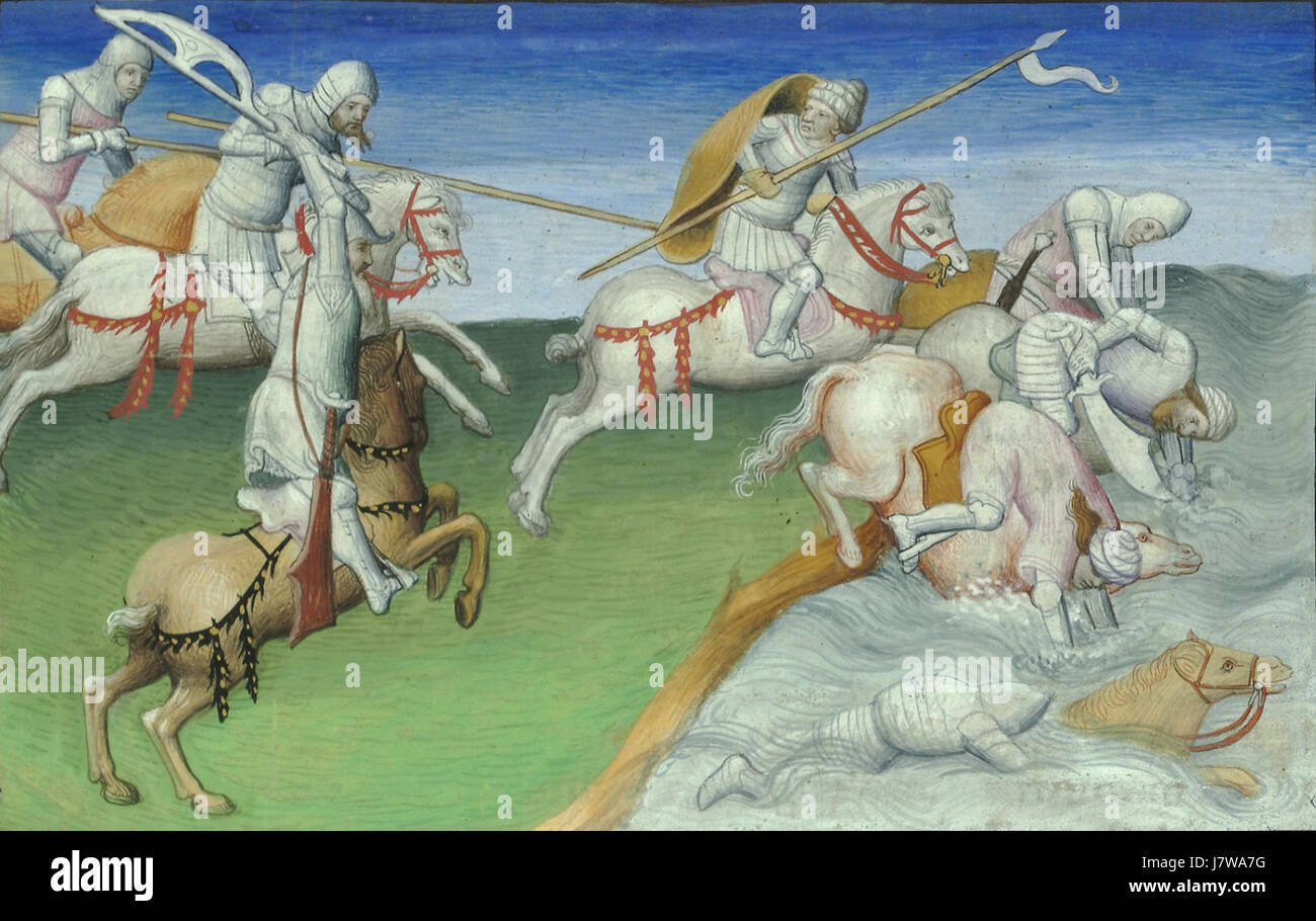 Bataille du Terek (1262) Foto Stock