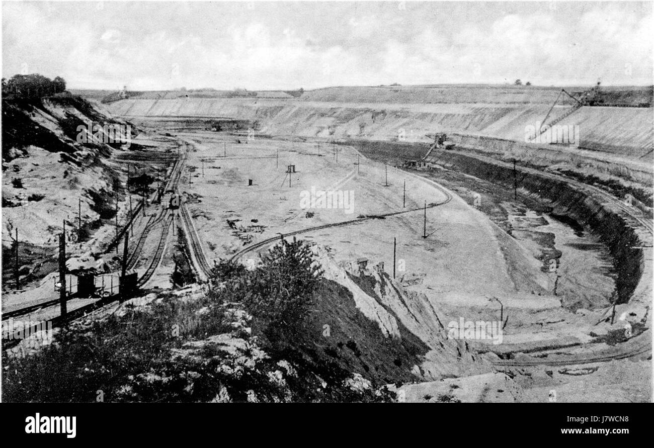 Questo titolo si riferisce alla Bernsteinwerk (fabbrica di ambra) a Palmnicken, ora parte di Kaliningrad, con una particolare attenzione alle miniere nella regione. Foto Stock