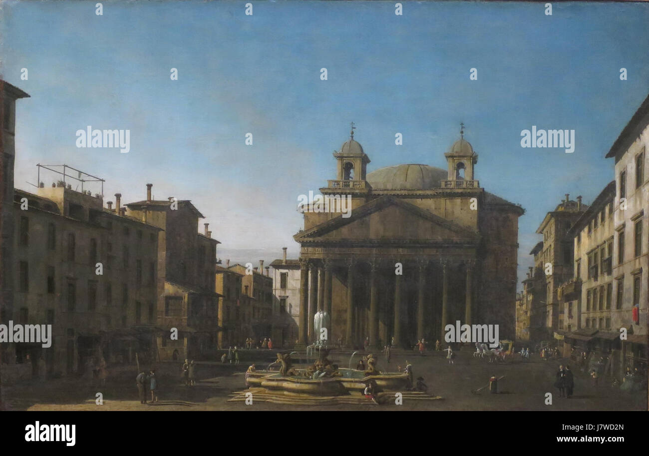 " Il Pantheon' da Bernardo Bellotto, c. 1742, Dayton Art Institute Foto Stock