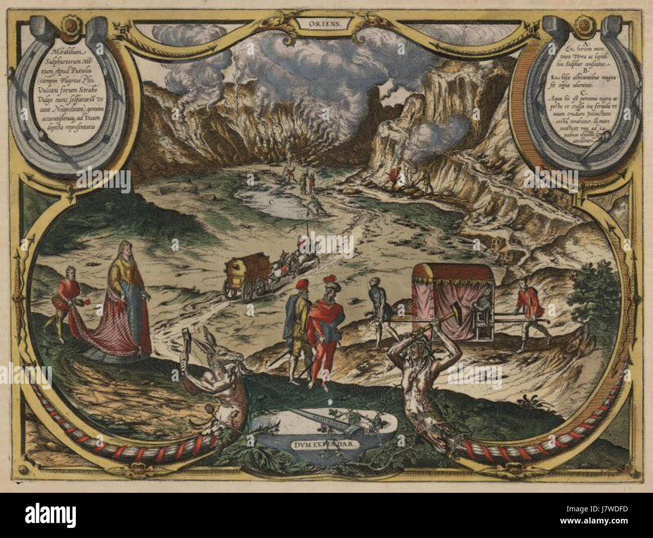 Abraham Ortelius Solfatara Foto Stock