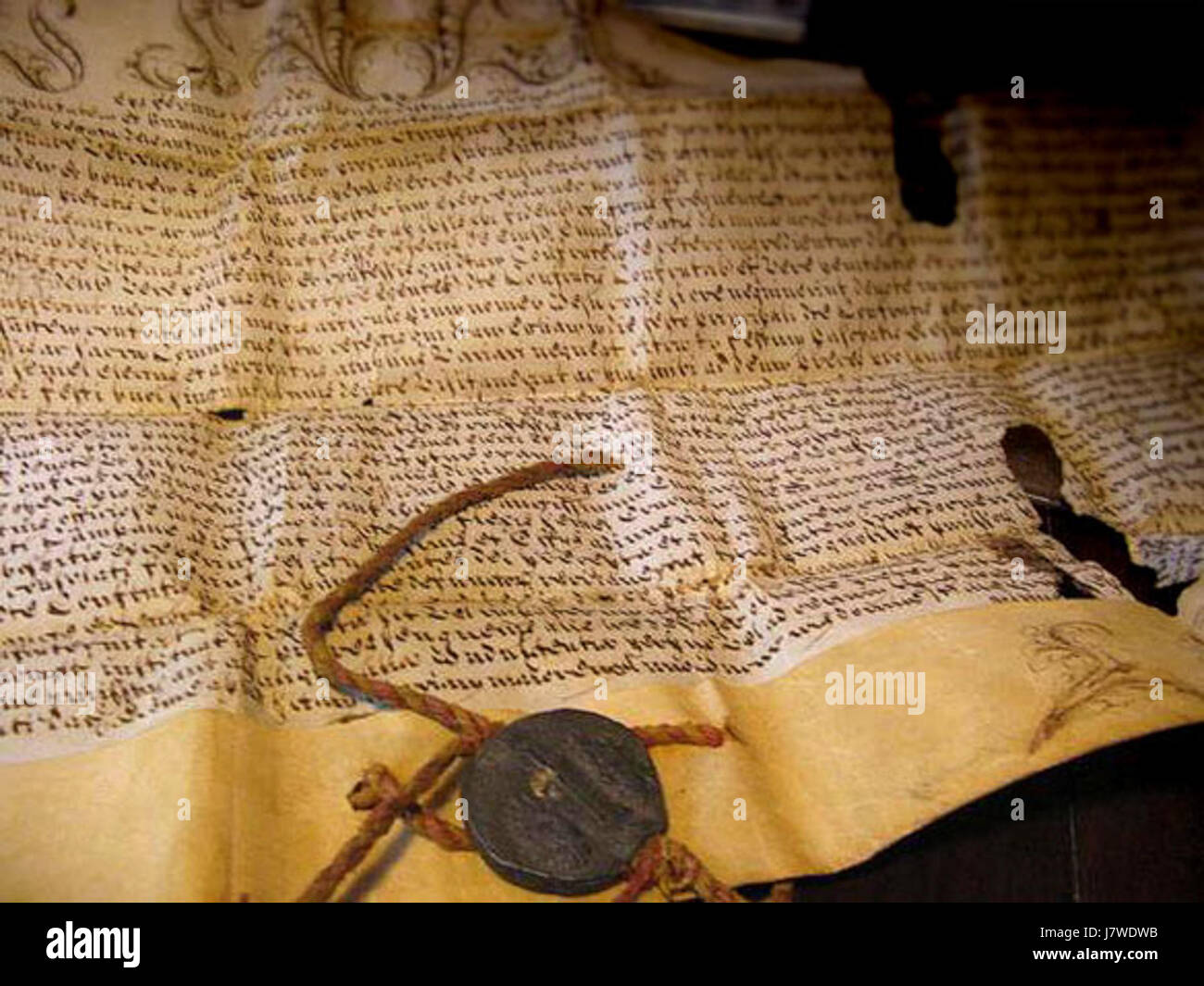 Charta del XVI secolo Foto Stock