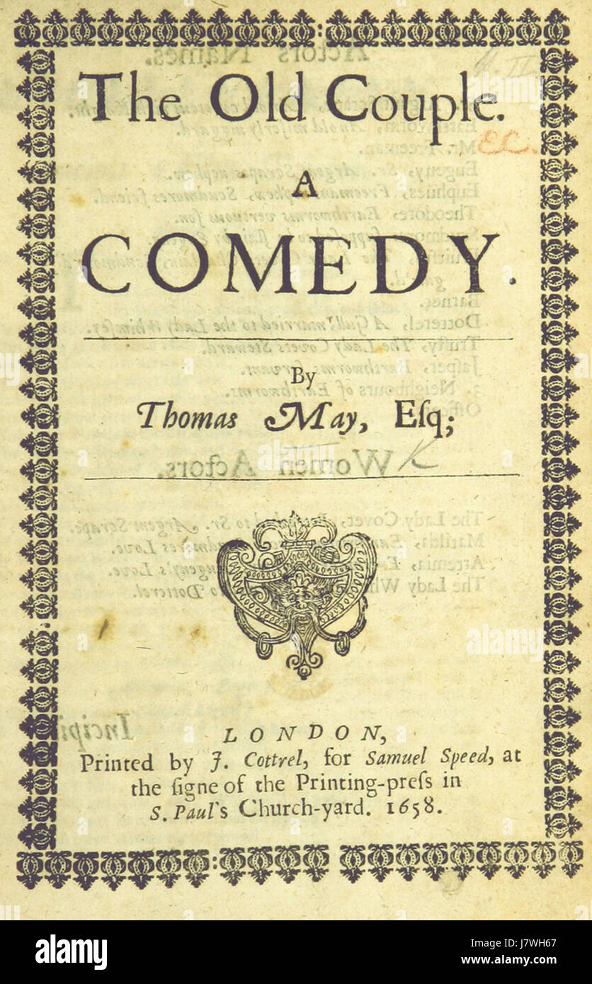 "The Old Couple" è un dipinto storico del maggio 1658, che cattura il momento intimo di una coppia anziana nei loro ultimi anni. Il pezzo riflette le sfumature dell'invecchiamento e della compagnia, rappresentando un aspetto della vita spesso trascurato nell'arte. Foto Stock