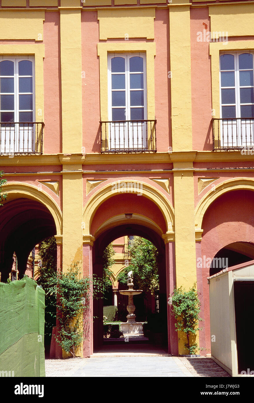 Facciata dell Arcivescovo palace. Sevilla, Spagna. Foto Stock