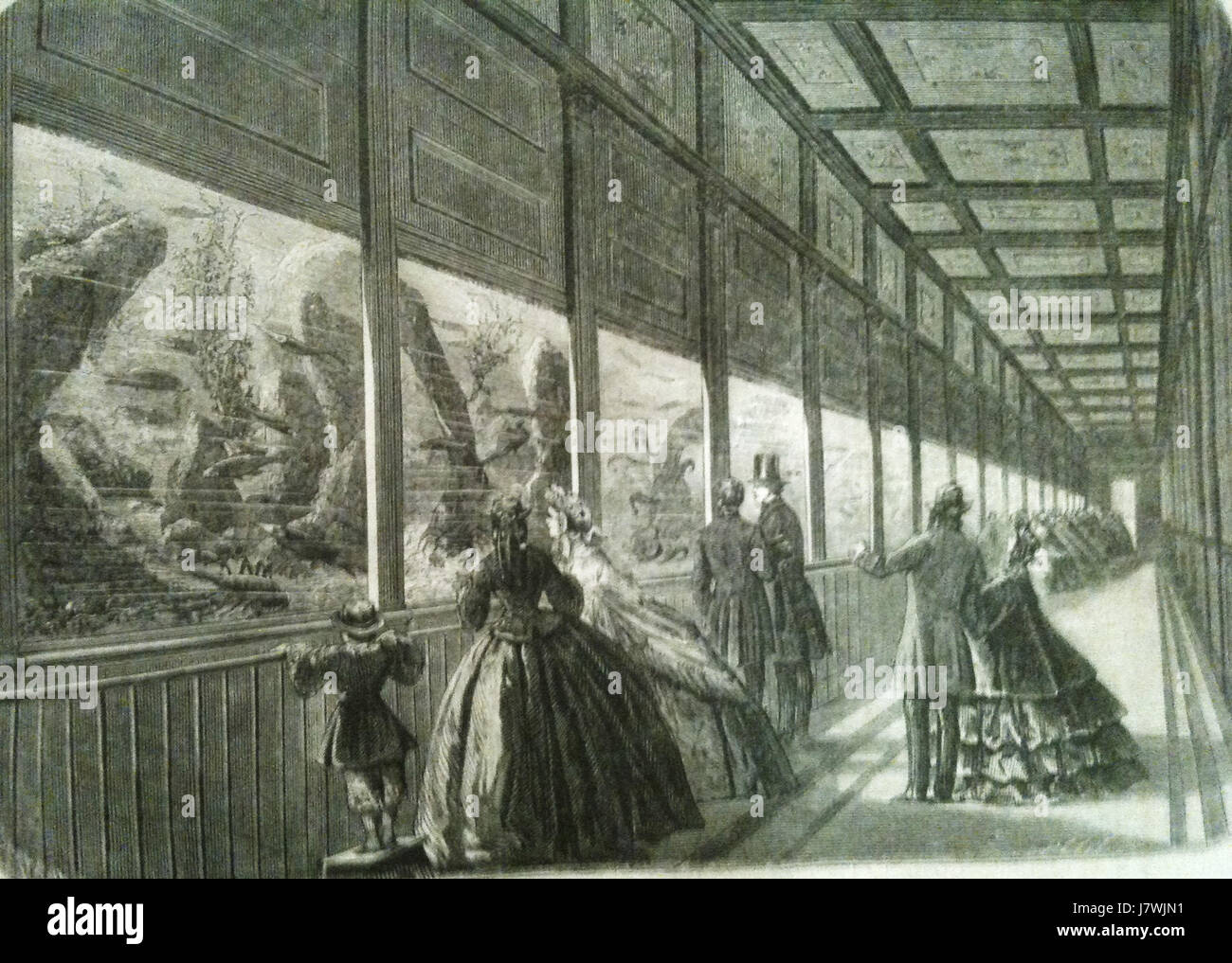 Acquario du Jardin d'Acclimatation 1863 Foto Stock