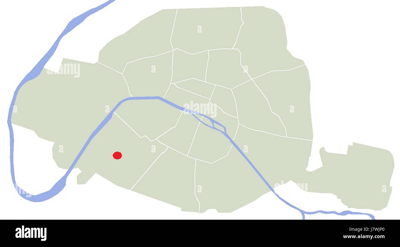 Parigi è divisa in 20 distretti amministrativi noti come arrondissements. Il 15° arrondissement è uno dei quartieri più popolosi e diversificati della città, noto per i suoi siti storici, i monumenti culturali e i vivaci quartieri. Foto Stock