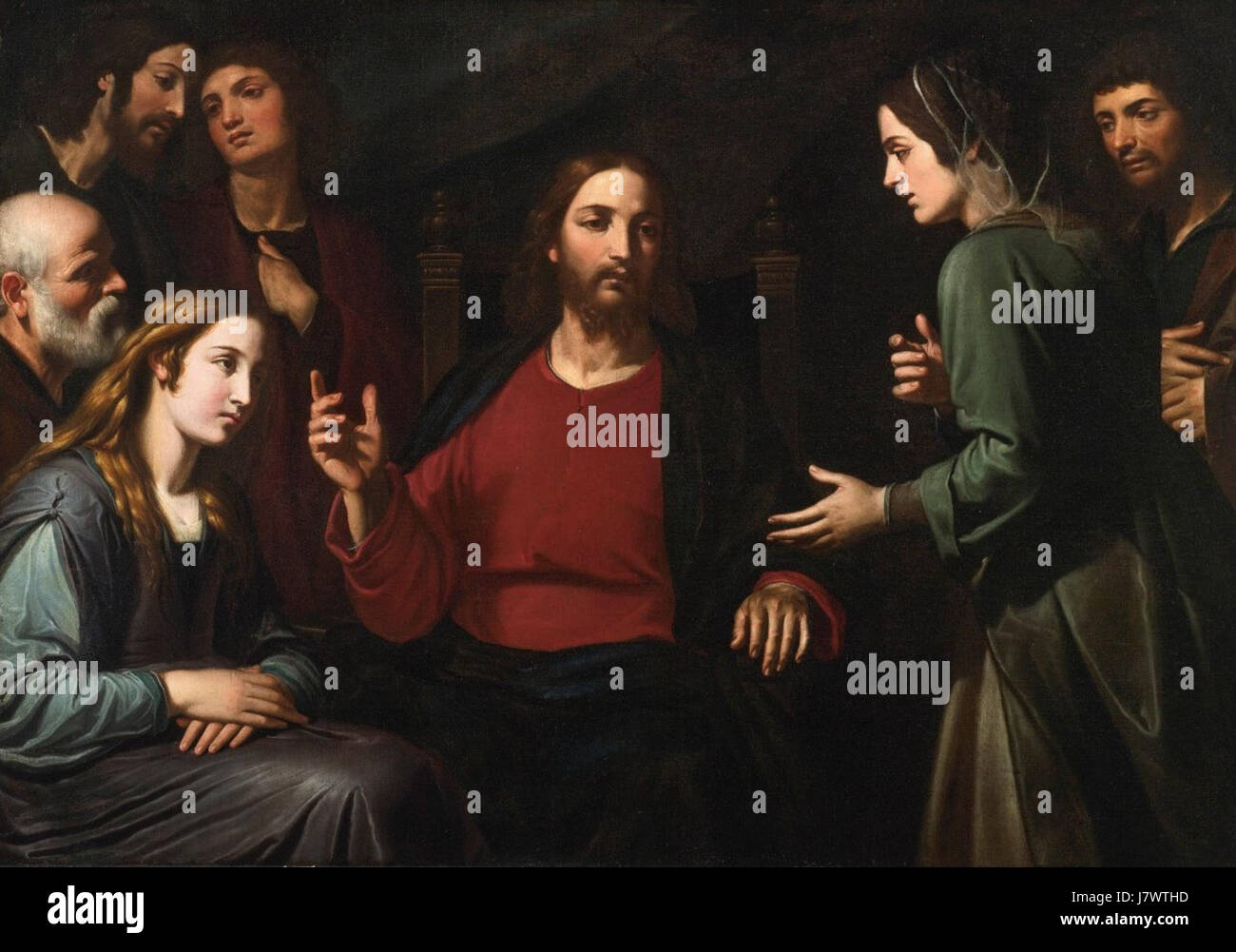 Cristo nella casa di marta e maria immagini e fotografie stock ad alta