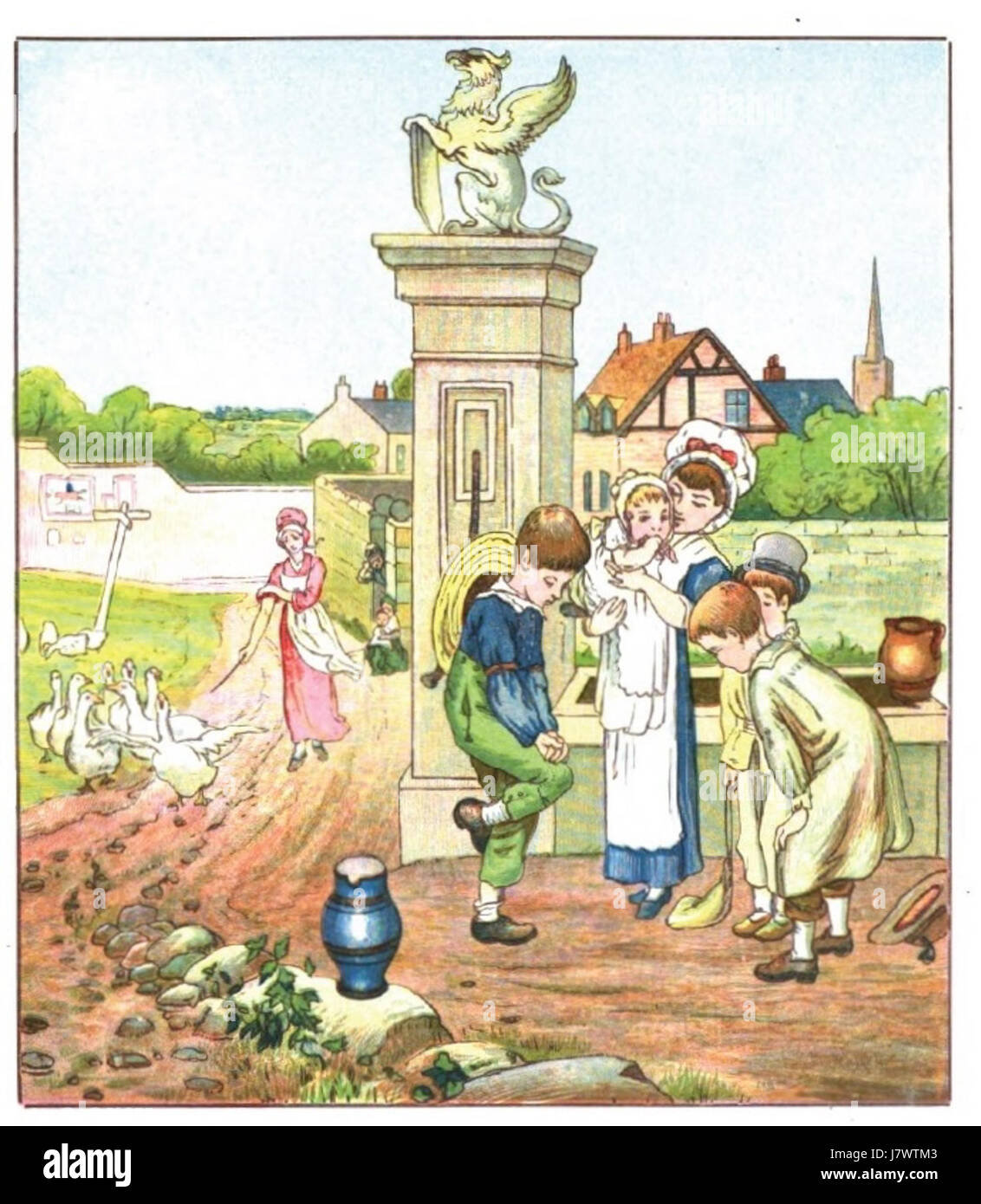 Il tè pomeridiano, una tradizione sociale diffusa in Gran Bretagna nel XIX secolo, divenne un evento sociale chiave dal 1880. Questa pratica culturale di gustare il tè con spuntini leggeri era un elemento fondamentale nella società britannica di classe superiore. Foto Stock