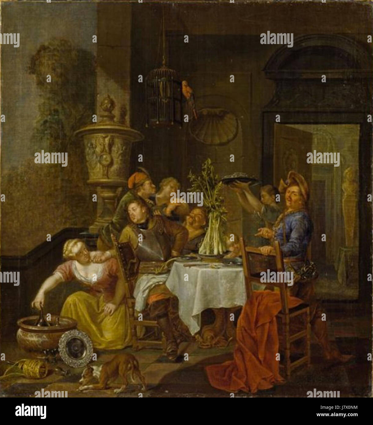 Balthasar Van den Bossche allegra compagnia Foto Stock