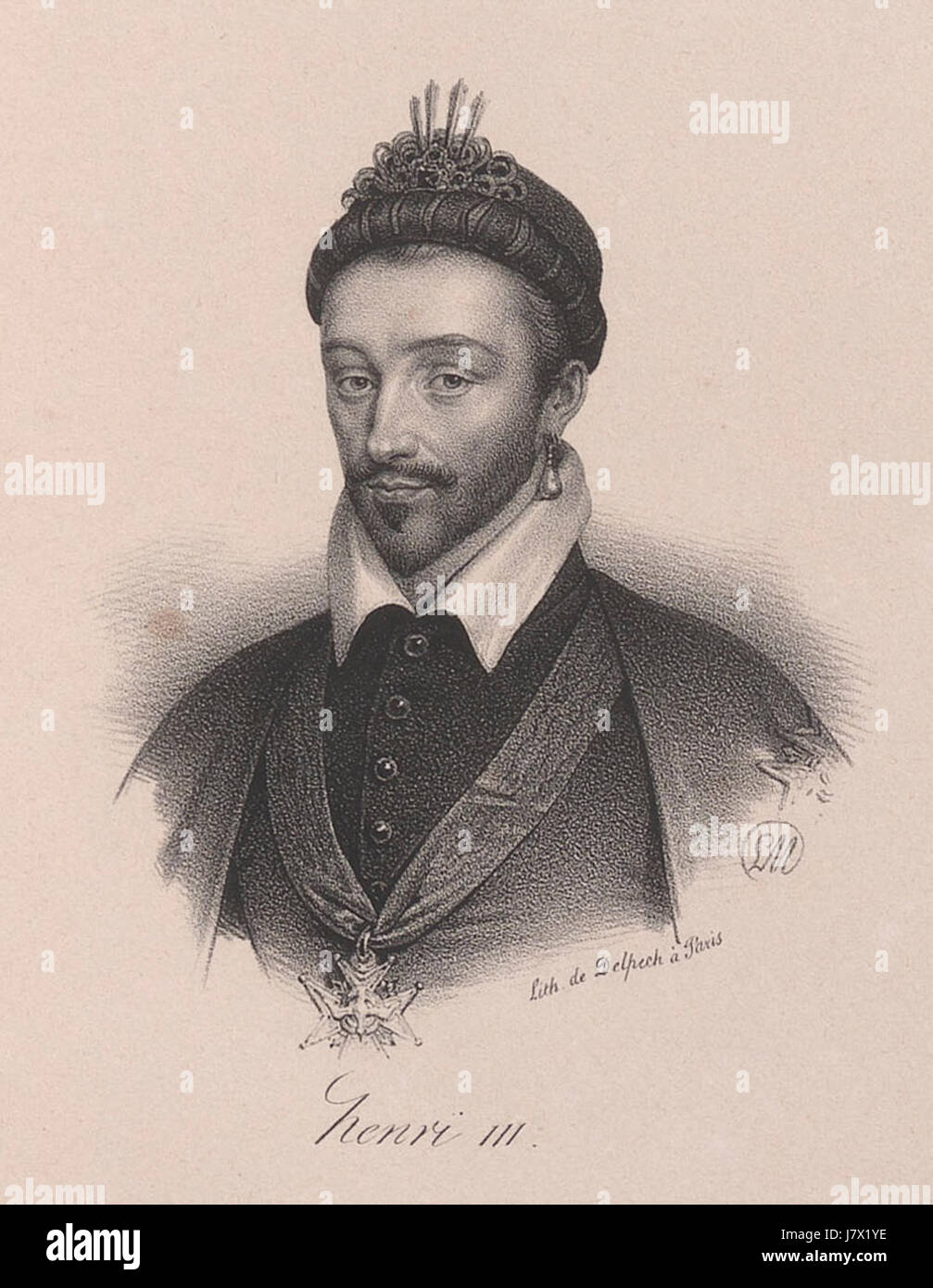Delpech Enrico III di Francia Foto Stock