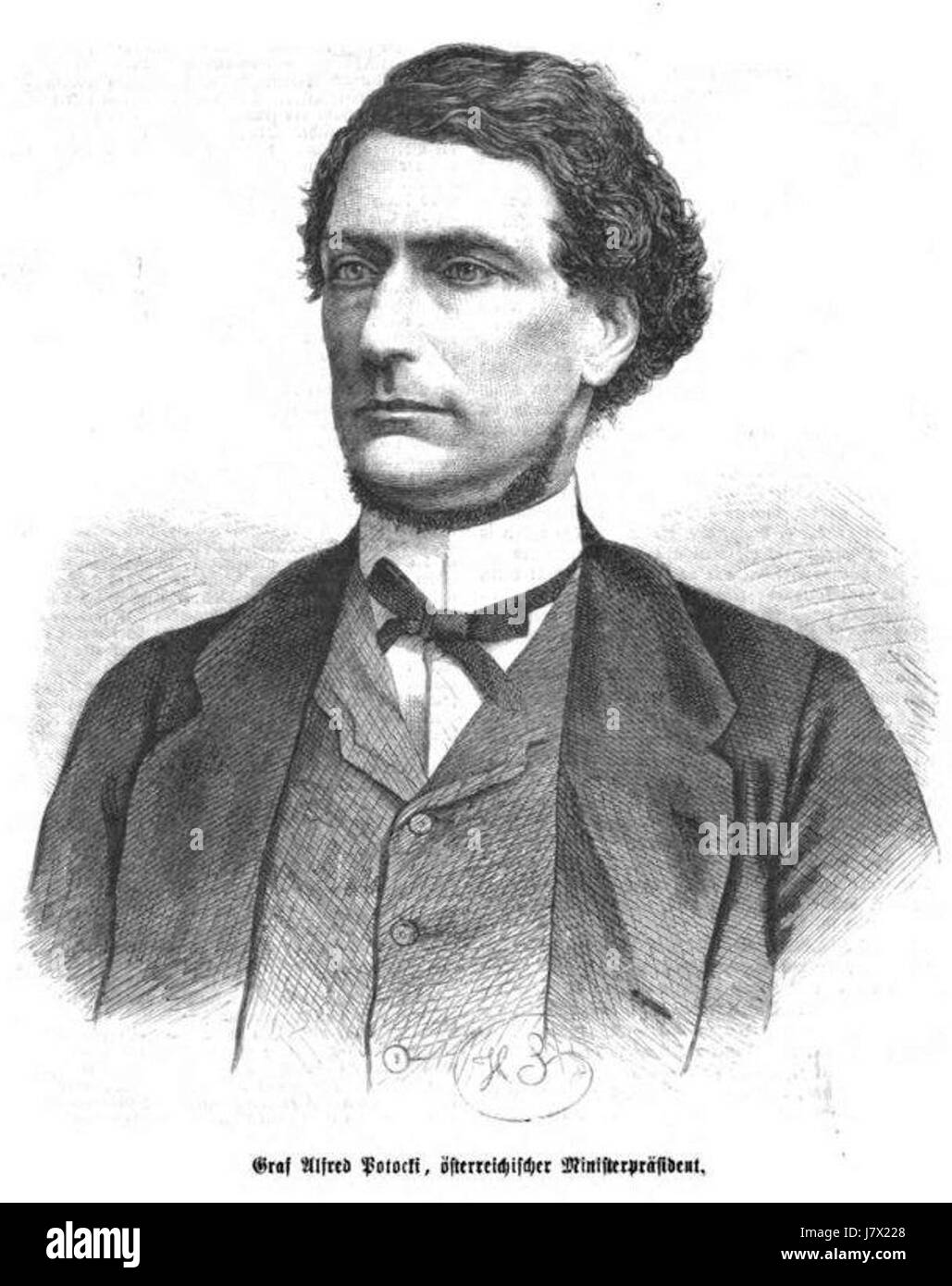 Alfred Potocki (IZ 54 1870 S 337 HScherenberg) Foto Stock
