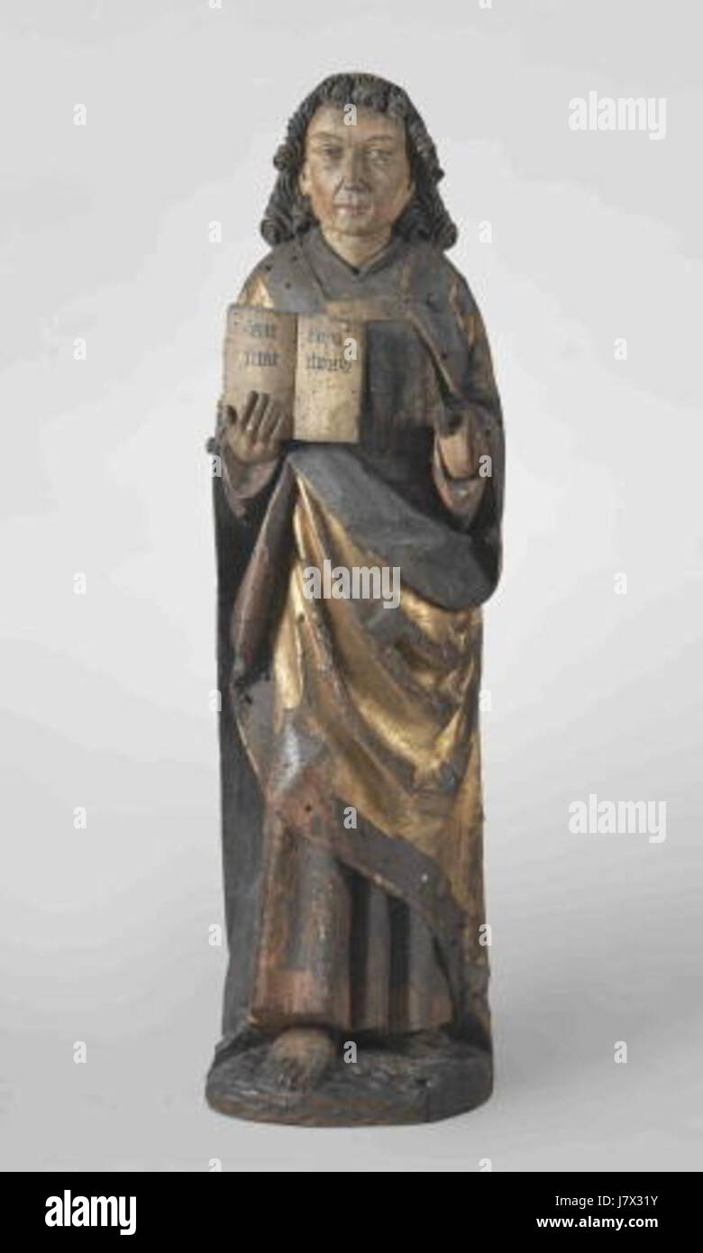 Questa immagine o riferimento probabilmente raffigura San Matteo (SV. Matous), un'importante figura cristiana nota come uno dei dodici apostoli e autore del Vangelo di Matteo nel nuovo Testamento. Foto Stock