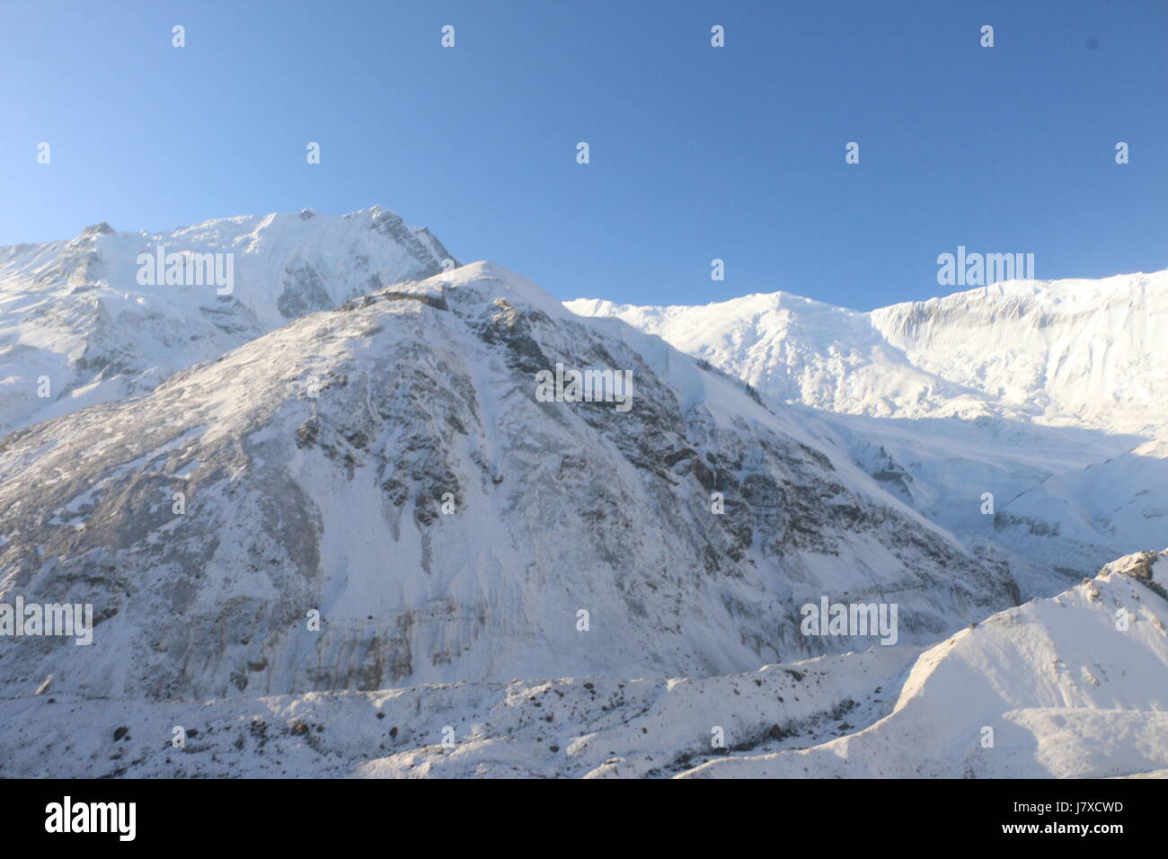 Nei dintorni di Annapurna Himalaya gamma Tilicho lake Manang Nepal Foto Stock