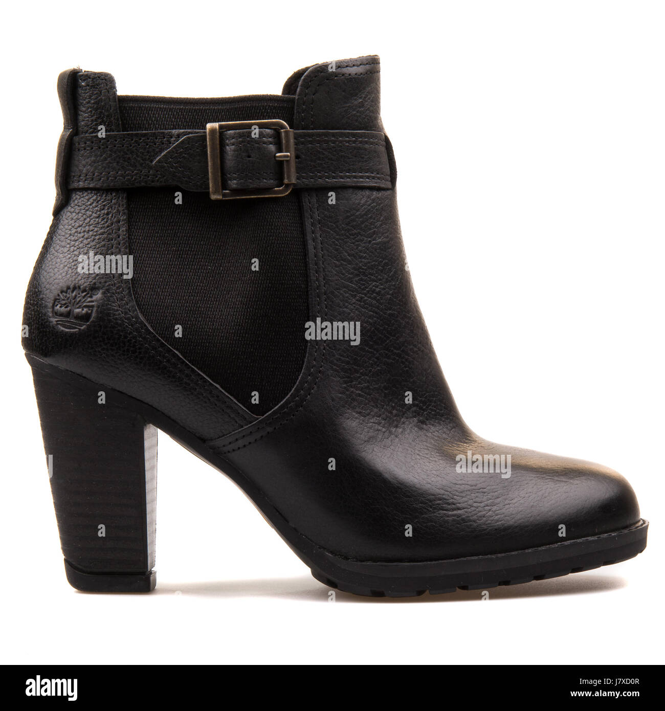 Timberland Earthkeepers altezze Stratham Chelsea nero Donna Stivali in pelle - 8529B Foto Stock