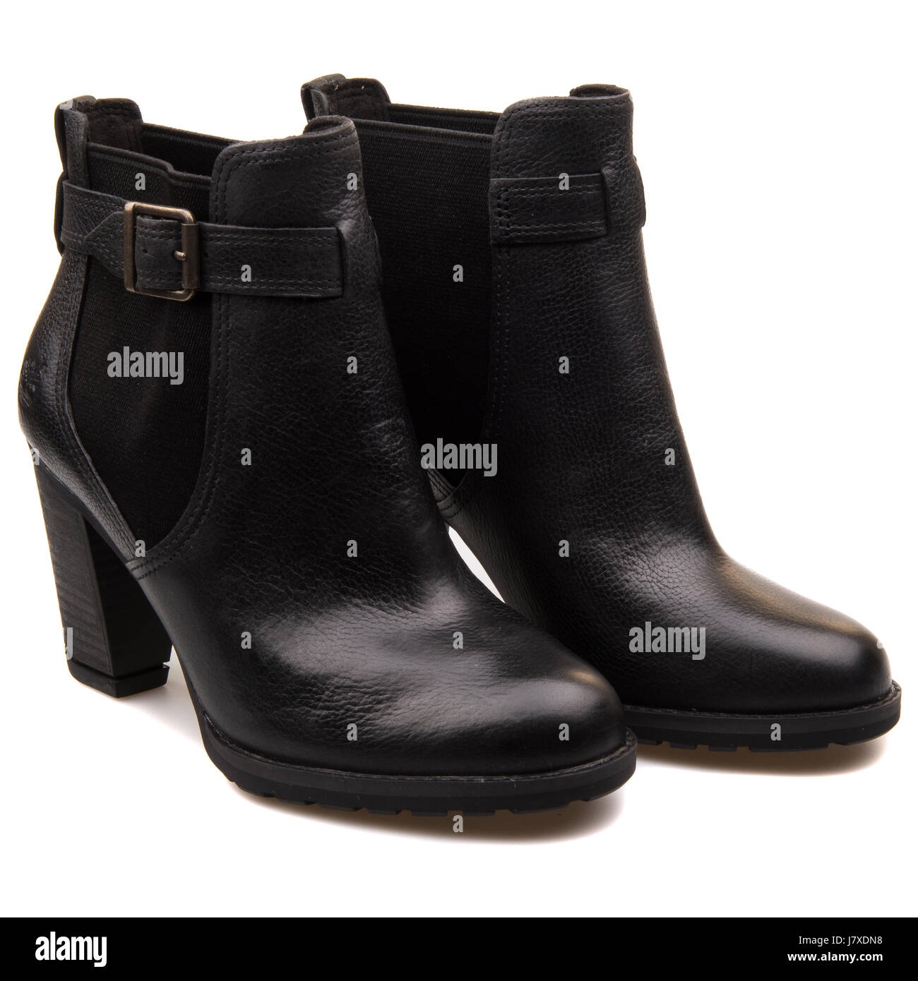 Timberland Earthkeepers altezze Stratham Chelsea nero Donna Stivali in pelle - 8529B Foto Stock