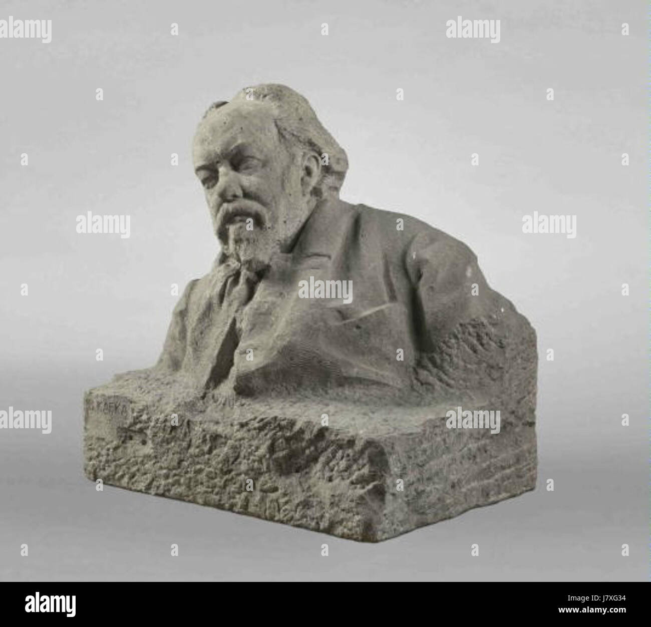 Bohumil Kafka (1878â€“1942) è stato uno scultore ceco, noto per le sue opere che riflettono il modernismo e l'espressionismo. Mikolas Ales (1852â€“1913) è stato un pittore ceco di spicco, influenzato dal movimento romantico nazionale, e ha contribuito allo sviluppo dell'arte ceca nel XIX secolo. Foto Stock