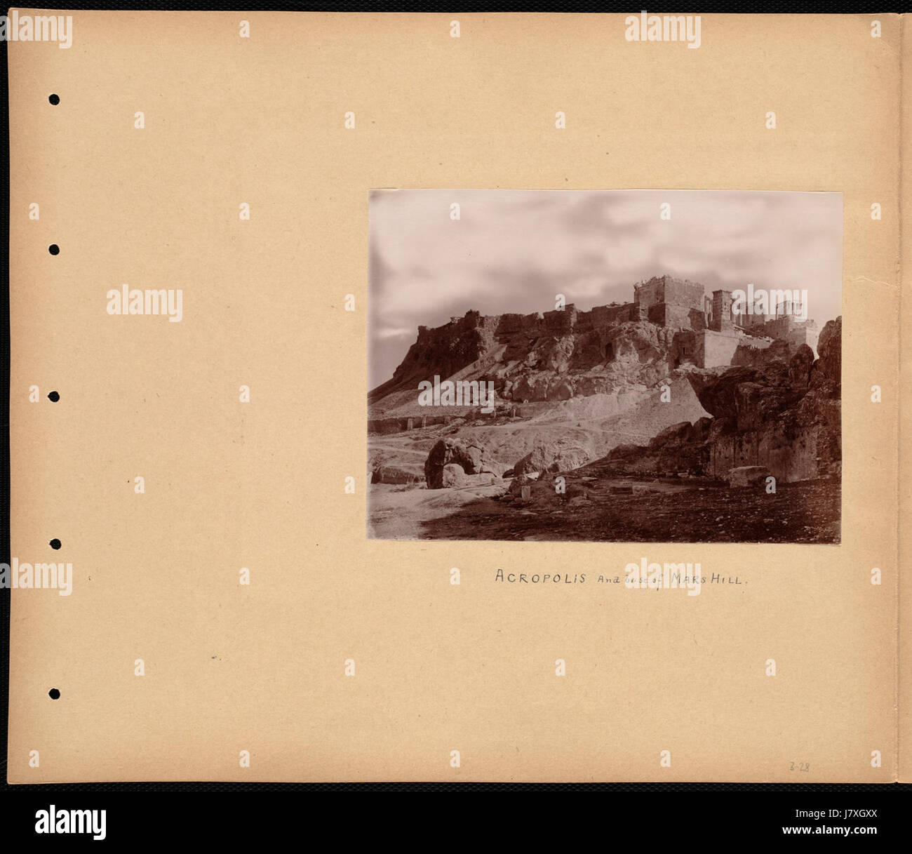 Acropoli e la base della collina di Marte Foto Stock