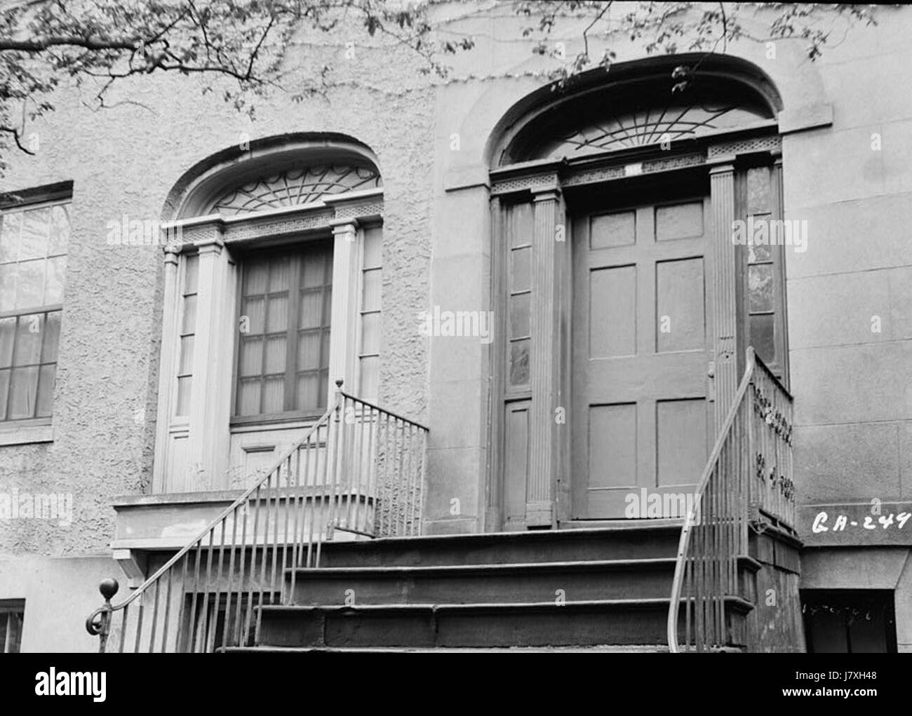 115 West Oglethorpe Street (casa, porta), savana, Chatham County, GA Foto Stock