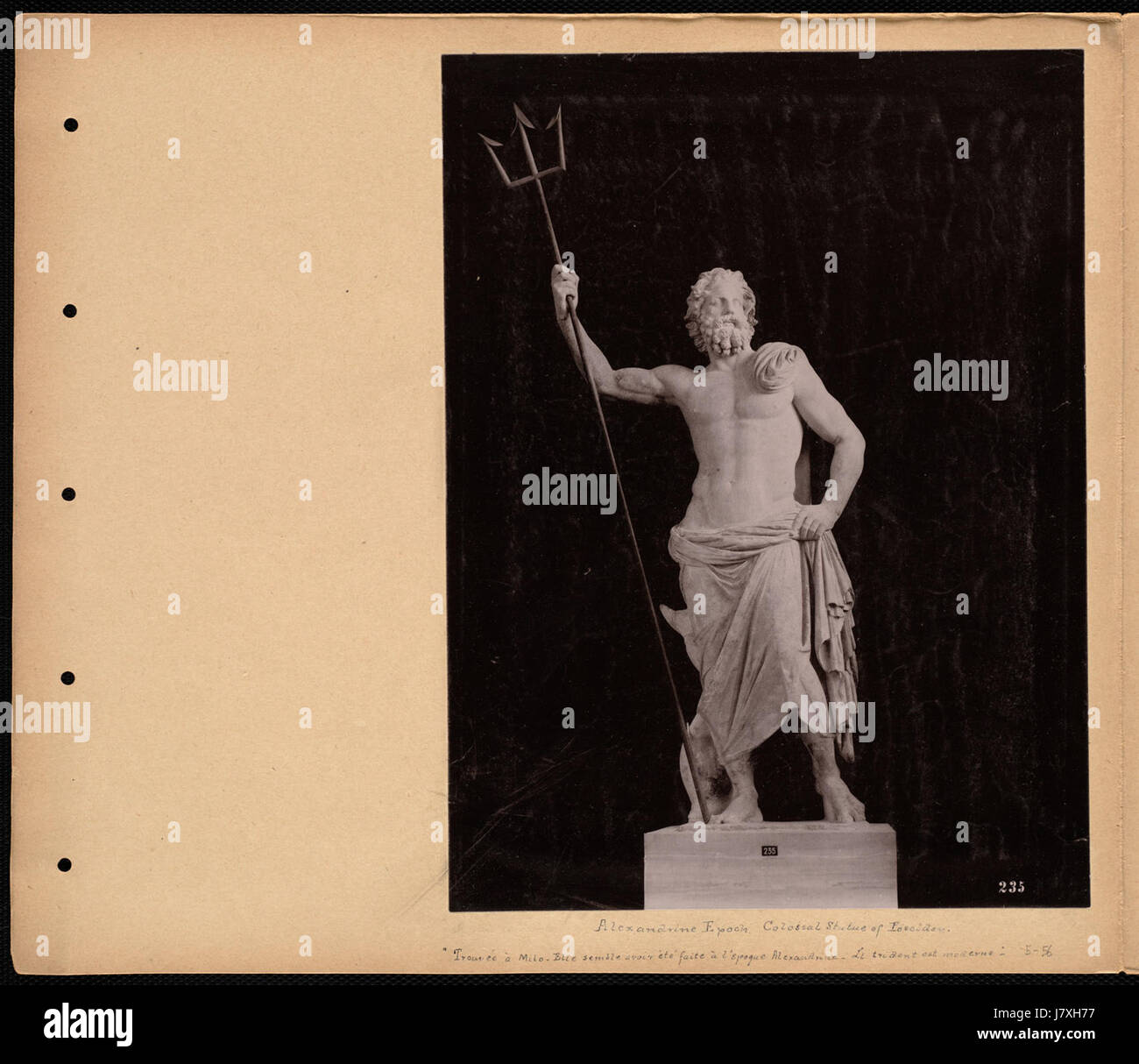 Statua colossale di Poseidone Foto Stock