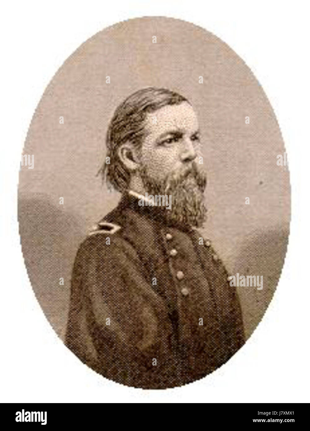 Il colonnello Henry B. Banning era un ufficiale distinto nell'esercito degli Stati Uniti, noto per la sua leadership e il suo servizio durante varie campagne. I suoi contributi alla storia militare e la sua eredità sono riconosciuti nei documenti storici e nei memoriali. Foto Stock