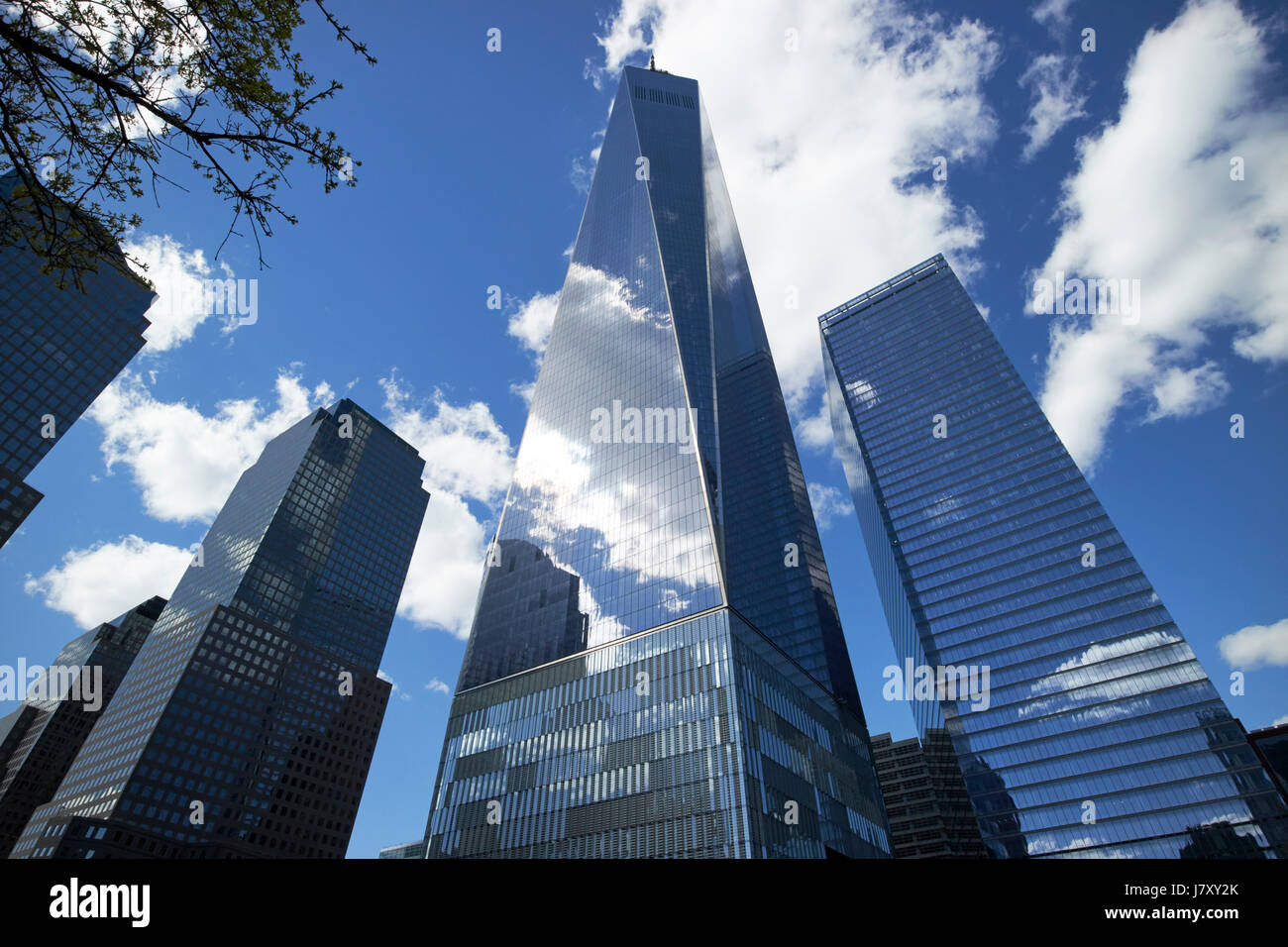 One world trade center Building di New York City STATI UNITI D'AMERICA Foto Stock