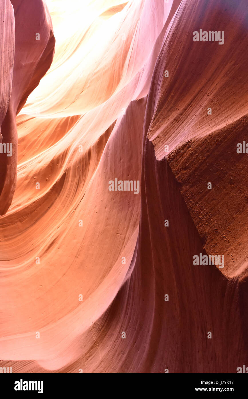 La famosa parte superiore Antelope Canyon a pagina, Arizona Foto Stock