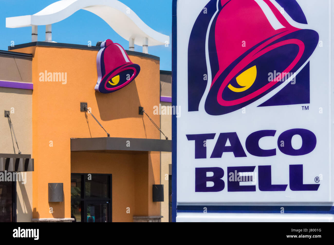Taco Bell un ristorante fast food. Foto Stock
