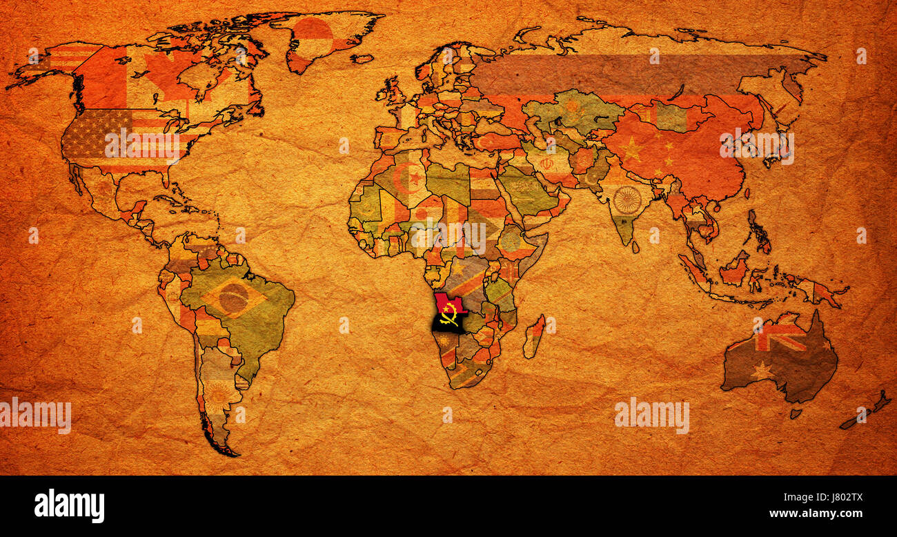 Un colore politico asia africa europa america parete bandiera vernice antiruggine spray di contorno Foto Stock