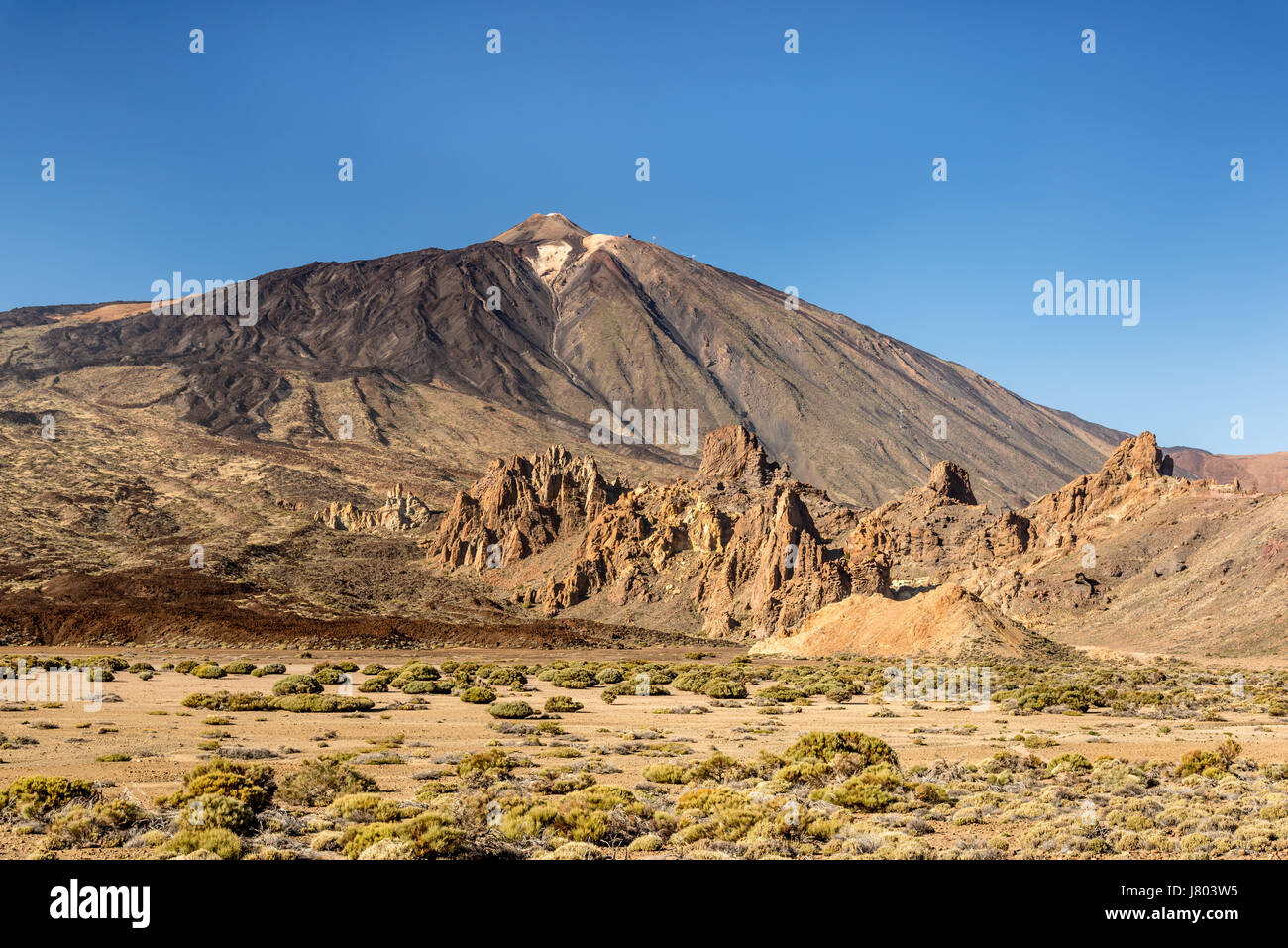 Il Teide da Llano de Ucanca Foto Stock