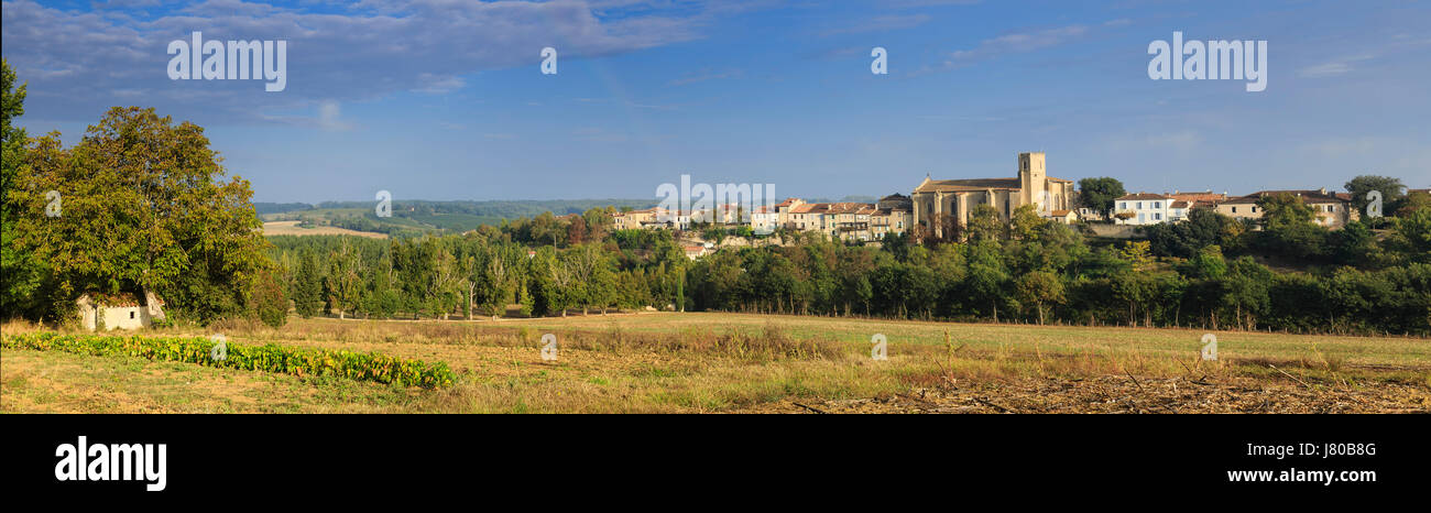 Francia, Gers, Montreal o Montreal du Gers, etichettati Les Plus Beaux Villages de France (i più bei villaggi di Francia) Foto Stock