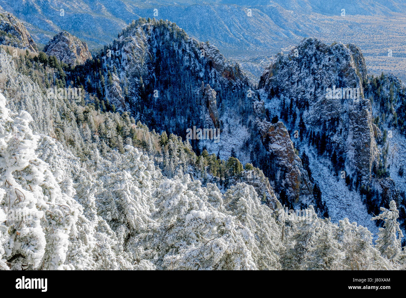 Inverno, Sandias, Nuovo Messico Foto Stock