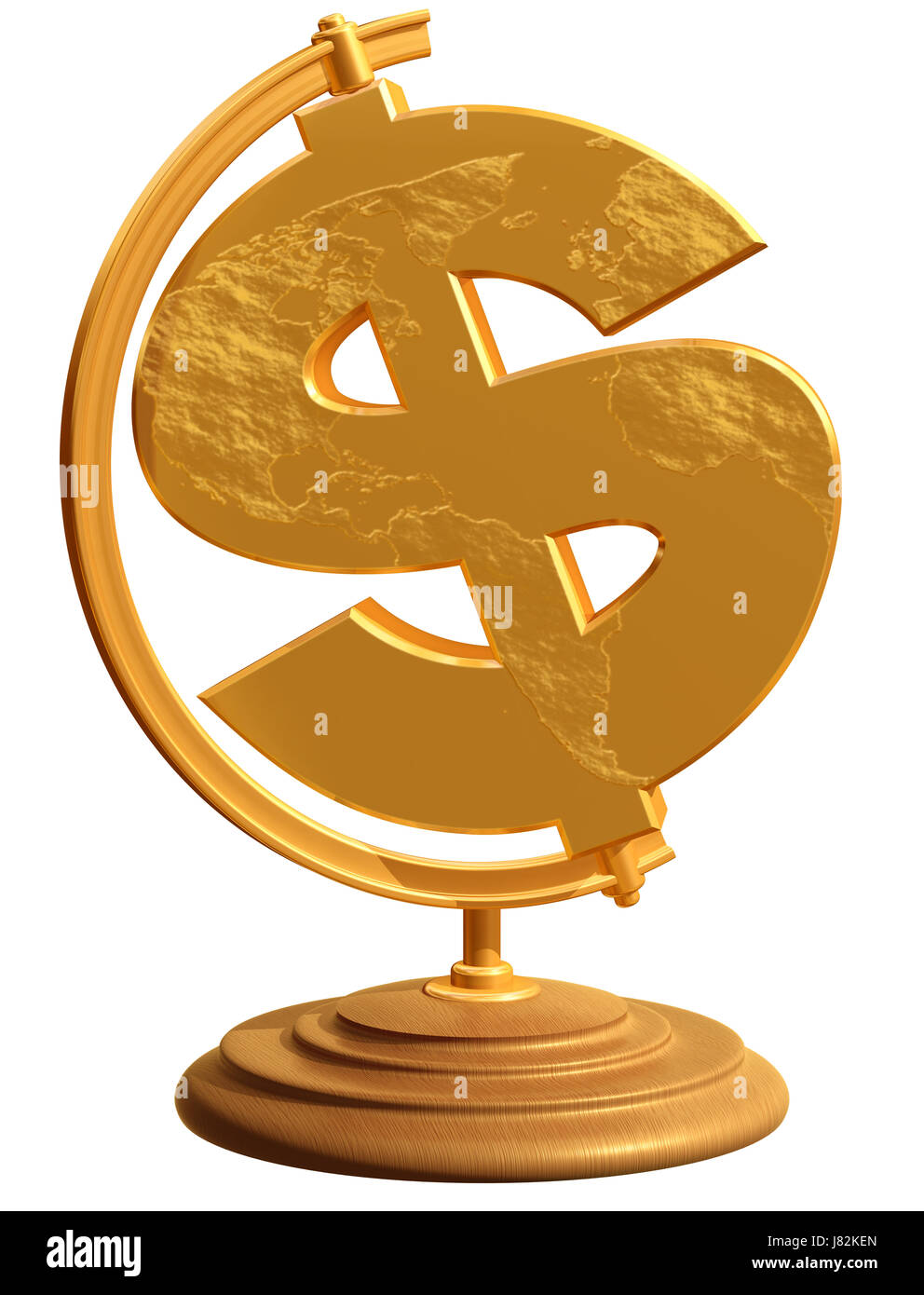 Dollari dollaro valuta i rapporti aziendali trattare transazioni aziendali business Foto Stock
