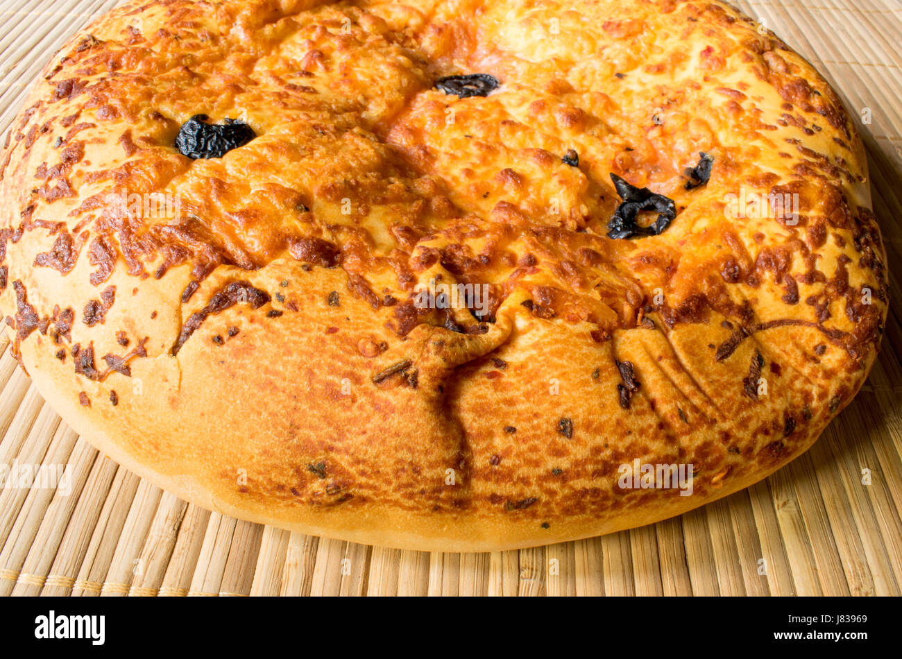 La Focaccia o pane tondo Foto Stock