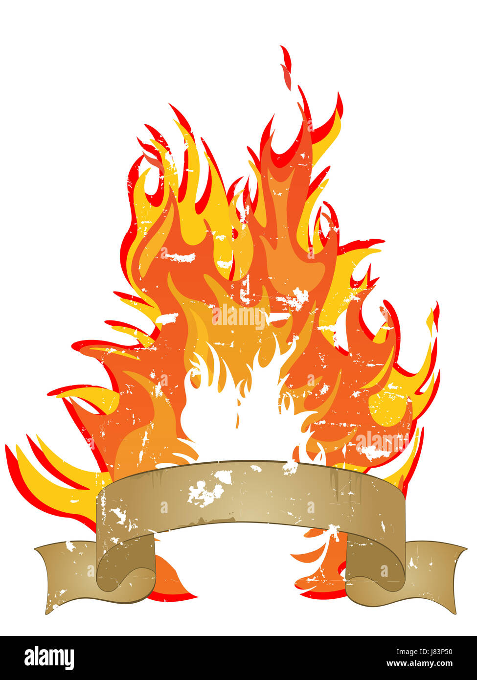Fire - fiamme banner Foto Stock