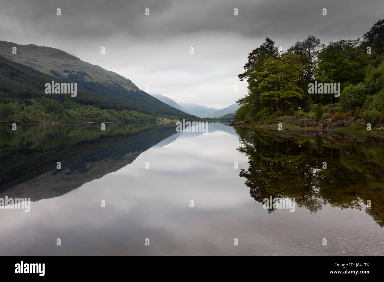 Loch Voil nel Trossachs national park Foto Stock