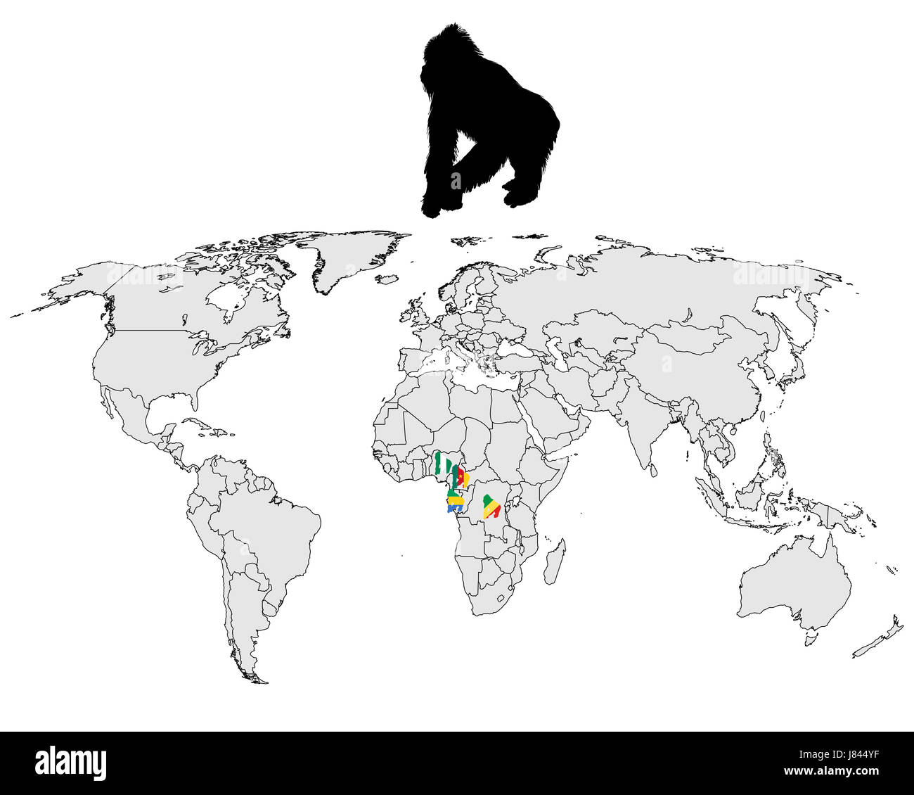 Segnale di segno animale opzionale nero africa jetblack swarthy nero profondo vuoto Foto Stock