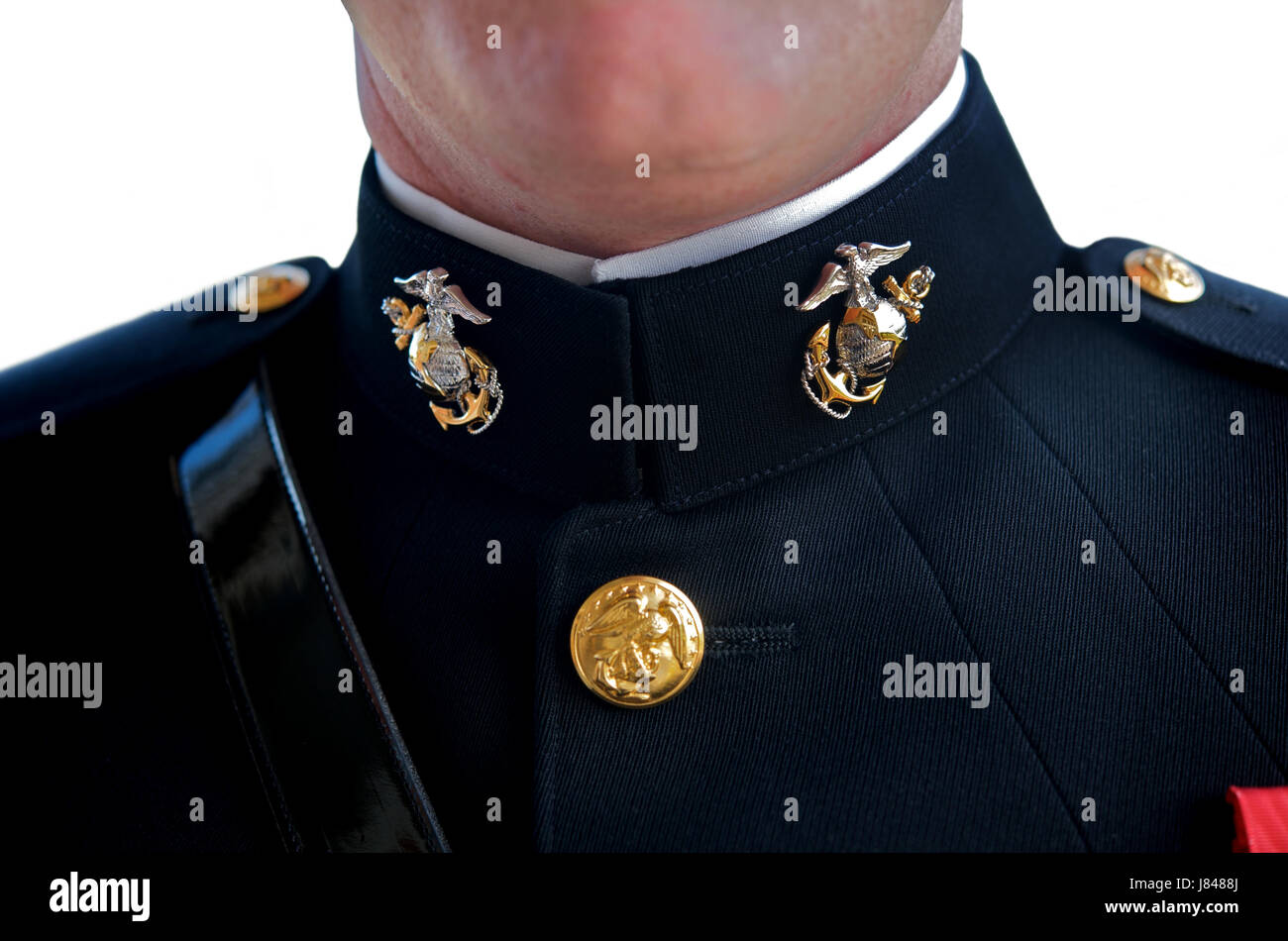 Dovere di ottone eroe militare patriottismo medaglie successo vittoria vincere vicino blu navy Foto Stock