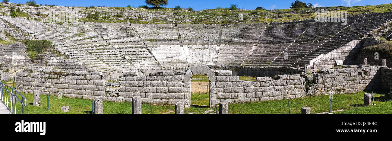 Dodoni teatro antico, Ioannina, Grecia Foto Stock