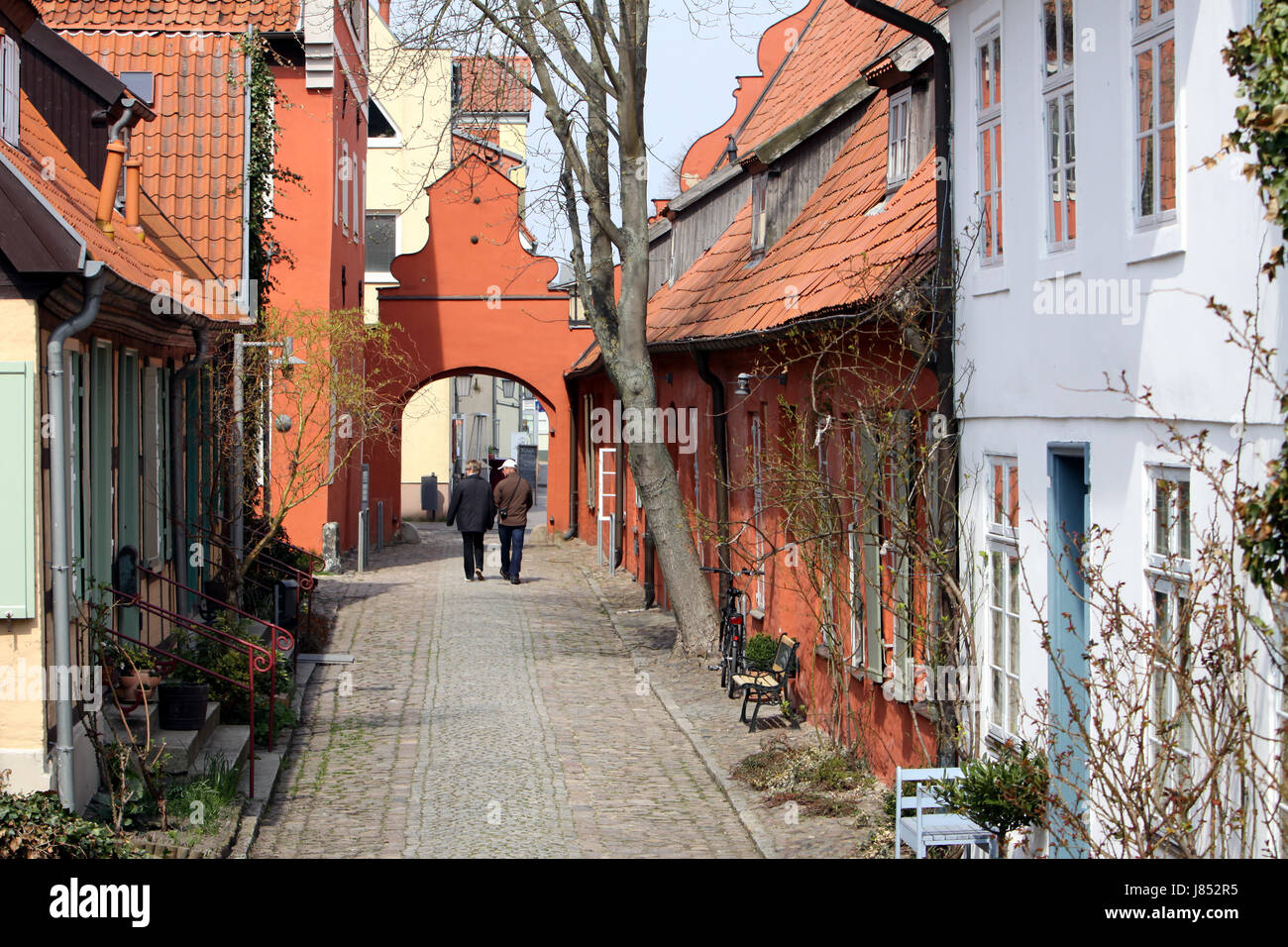 Protezione storico di edifici storici e monumenti Germania tedesco Foto Stock