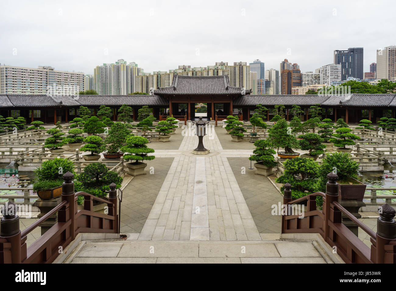 Chi Lin Monastero di Hong Kong Foto Stock