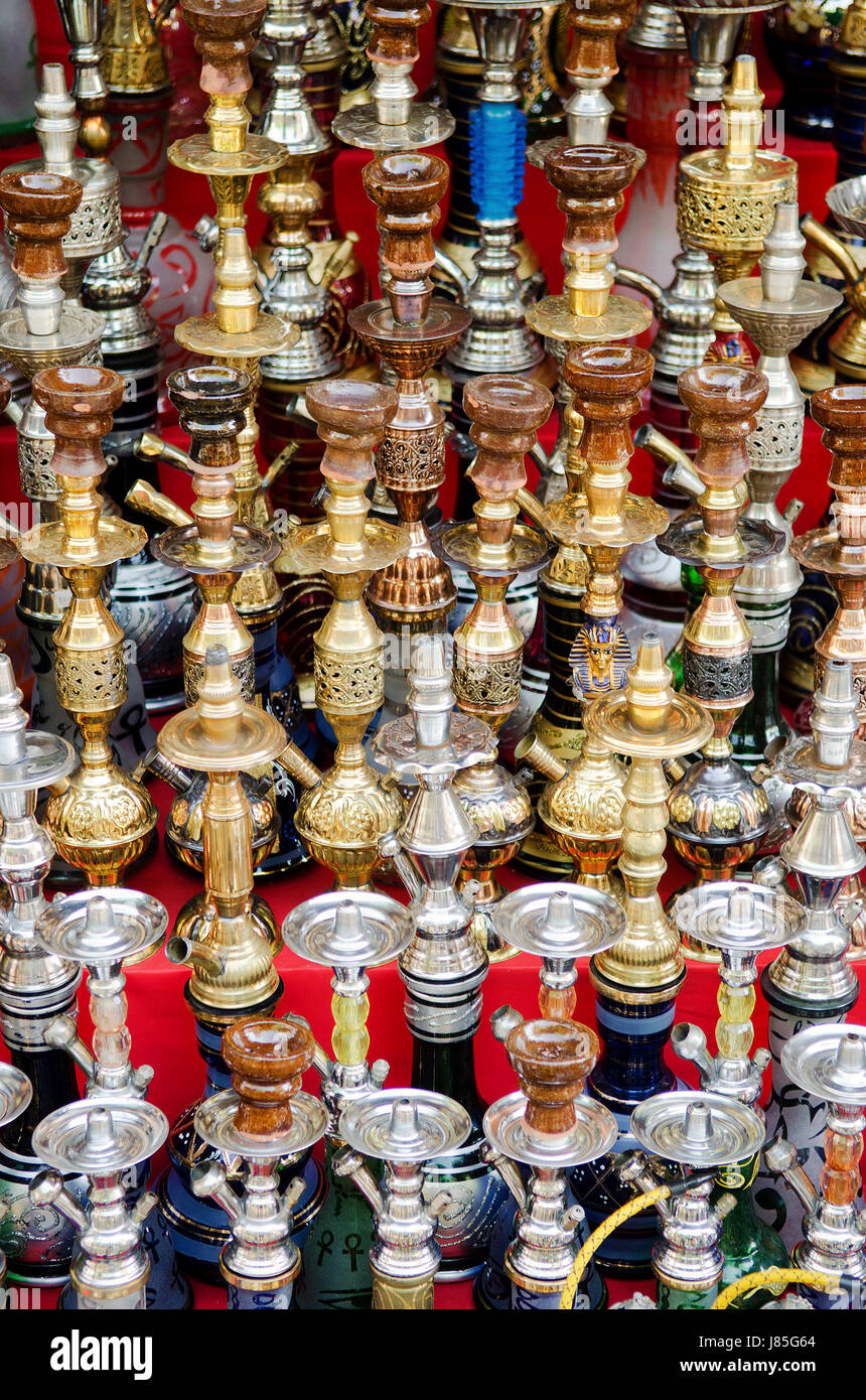 Oggetto tradizionali oggetti egitto tabacco arabo di tradizione araba di souvenir medio Foto Stock