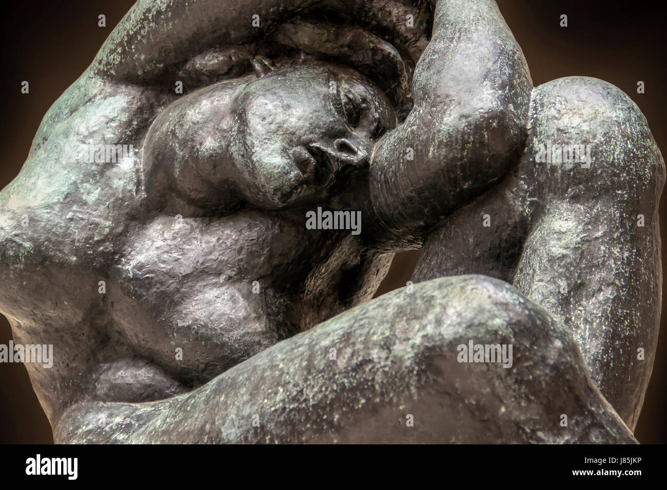 La tormentata Donna (Femme Tourmentée) scultura in bronzo di Ivan Mestrovic Foto Stock