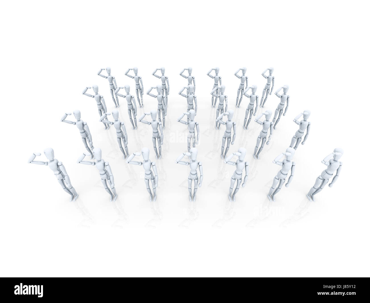 Ordine grafico isolato esercito soldato di guardia illustrazione onore rispetto digitale Foto Stock