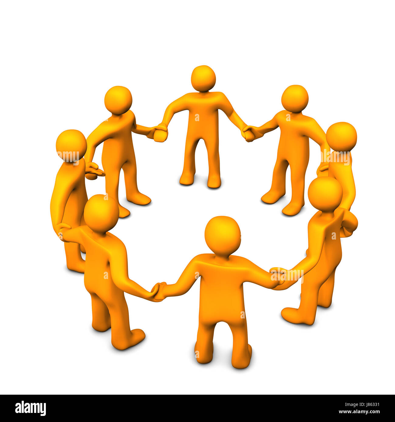 La collaborazione di coesione di cooperazione i rapporti aziendali trattare transazioni aziendali Foto Stock